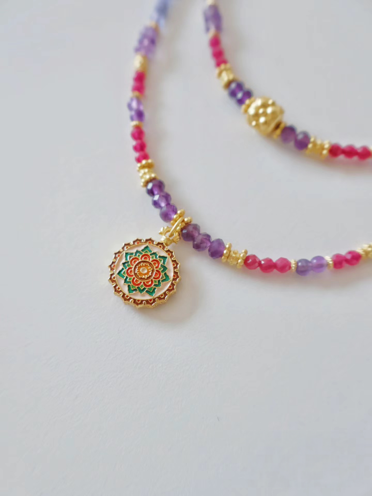 Handmade Layer Tanzanite necklace
