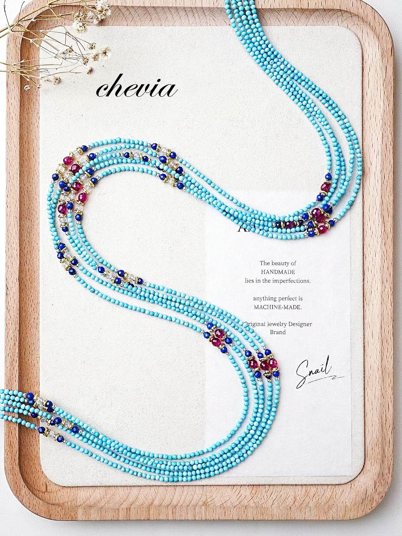 Turquoise Whispers Handcrafted Necklace/Bracelet