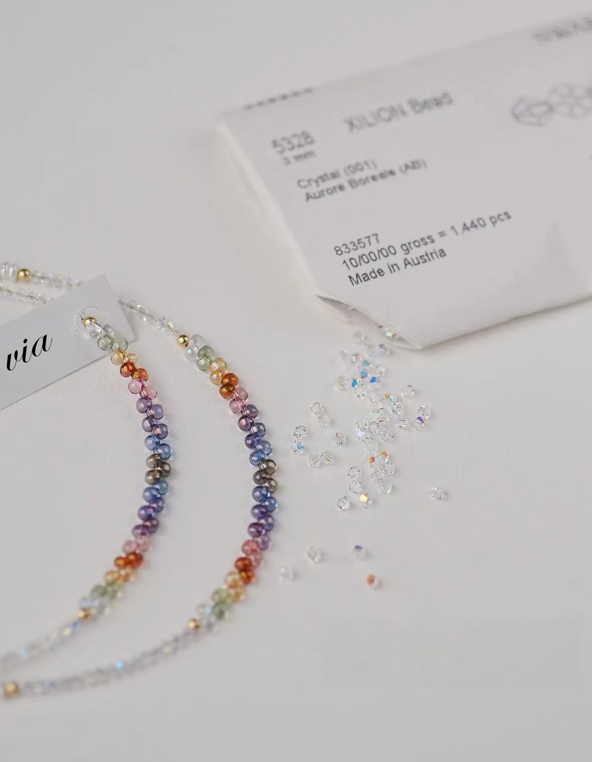 Crystal Kaleidoscope Pearl Bracelet