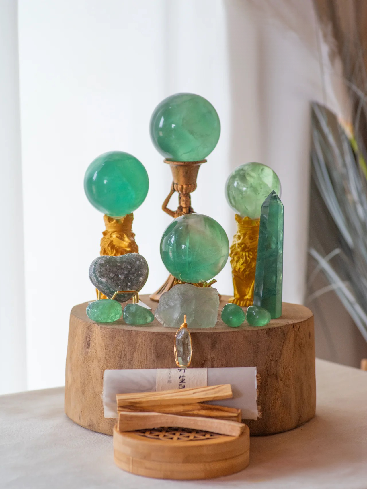 fluorite crystal fluorite sphere, crystal homedeco