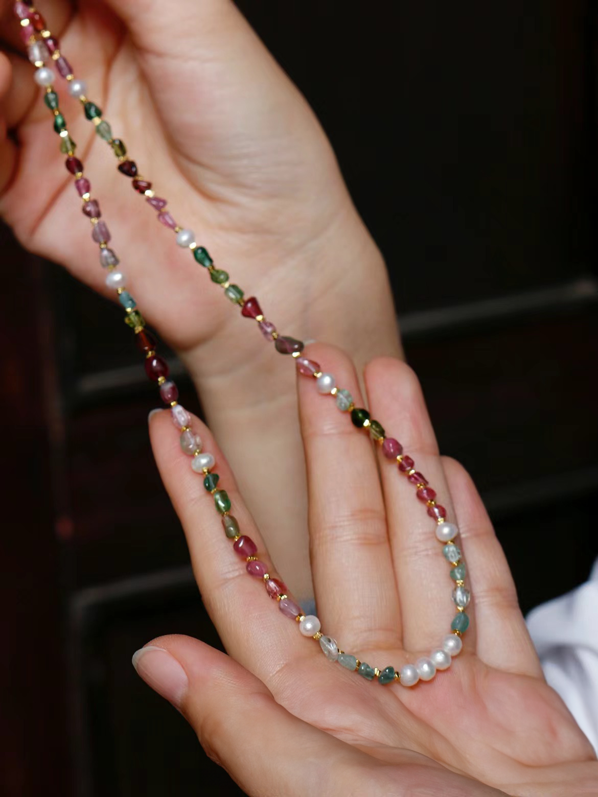 PrismGlow Tourmaline Necklace